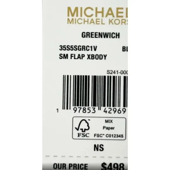 Michael Kors Greenwich Small Flap Shoulder Crossbody Bright Pink White Handbag - Picture 4 of 9